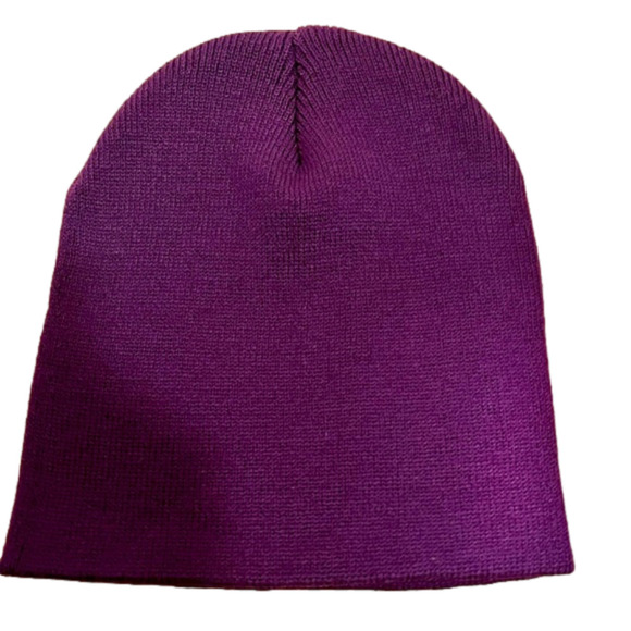 PURPLE beanie/hat very stretchy and warm - Picture 1 of 4